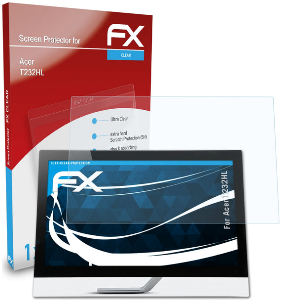 atFoliX FX-Clear Schutzfolie für Acer T232HL