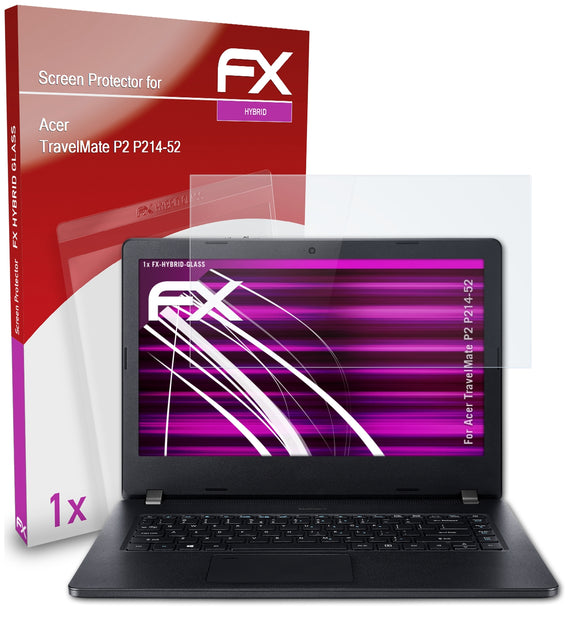 atFoliX FX-Hybrid-Glass Panzerglasfolie für Acer TravelMate P2 (P214-52)