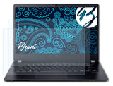 Schutzfolie Bruni kompatibel mit Acer TravelMate P6 P614-51T-G2, glasklare (2X)