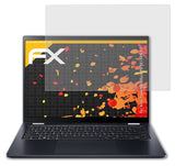 Panzerfolie atFoliX kompatibel mit Acer TravelMate Spin P6 P614RN-52, entspiegelnde und stoßdämpfende FX (2X)