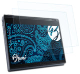 Schutzfolie Bruni kompatibel mit Acer TravelMate Spin P6 TMP614RN-52, glasklare (2X)