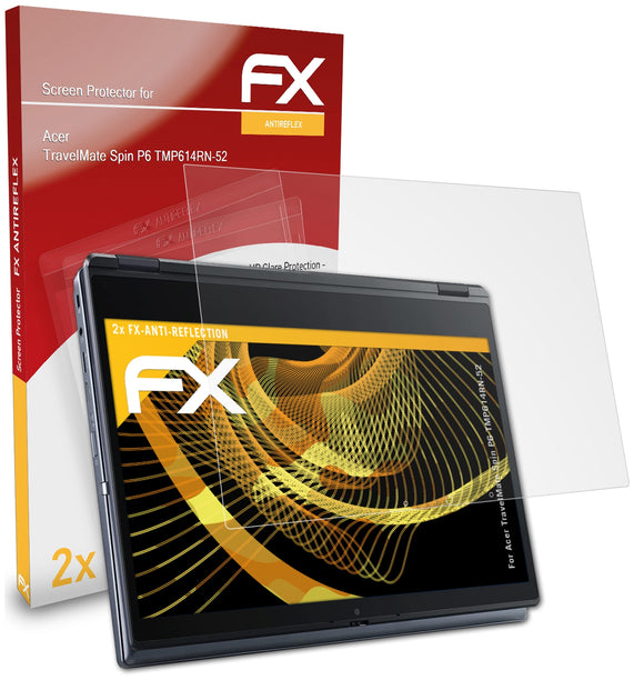 atFoliX FX-Antireflex Displayschutzfolie für Acer TravelMate Spin P6 (TMP614RN-52)
