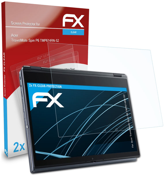 atFoliX FX-Clear Schutzfolie für Acer TravelMate Spin P6 (TMP614RN-52)