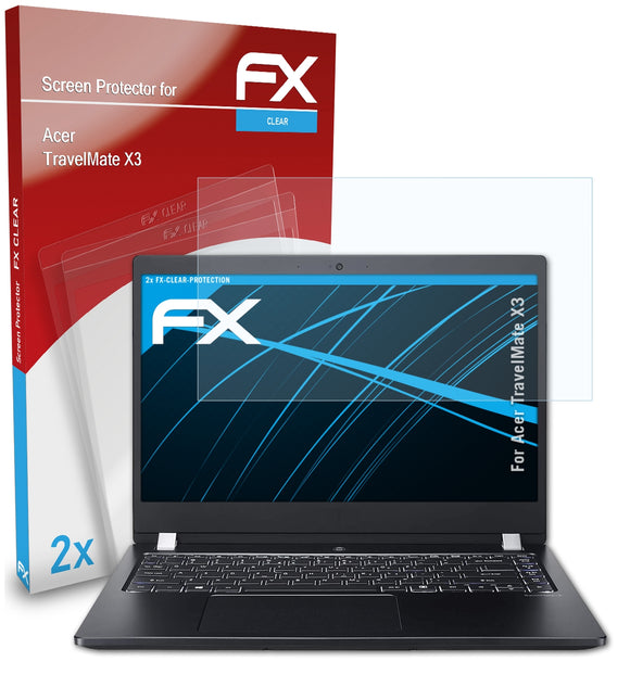 atFoliX FX-Clear Schutzfolie für Acer TravelMate X3