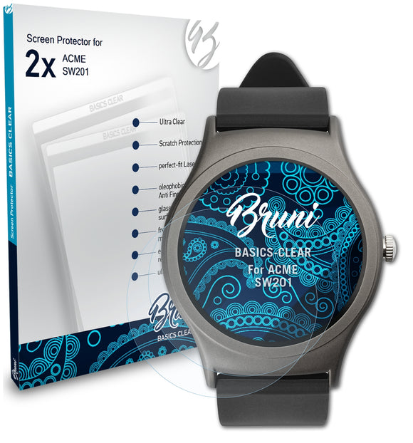 Bruni Basics-Clear Displayschutzfolie für ACME SW201