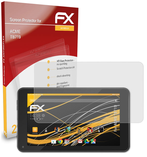 atFoliX FX-Antireflex Displayschutzfolie für ACME TB719