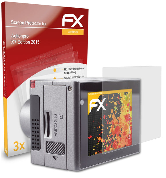atFoliX FX-Antireflex Displayschutzfolie für Actionpro X7 (Edition 2015)