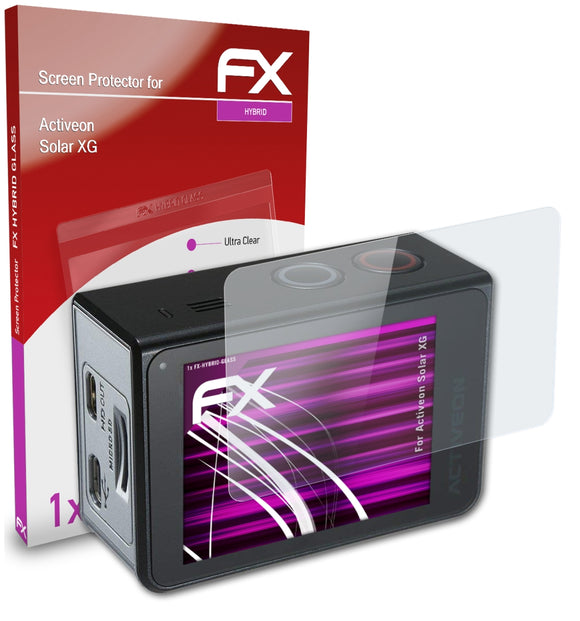 atFoliX FX-Hybrid-Glass Panzerglasfolie für Activeon Solar XG