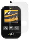 atFoliX Panzerfolie kompatibel mit Adia Blutzuckermessgerät, entspiegelnde und stoßdämpfende FX Schutzfolie (2X)
