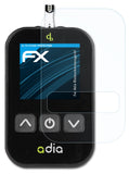 atFoliX Schutzfolie kompatibel mit Adia Blutzuckermessgerät, ultraklare FX Folie (2X)