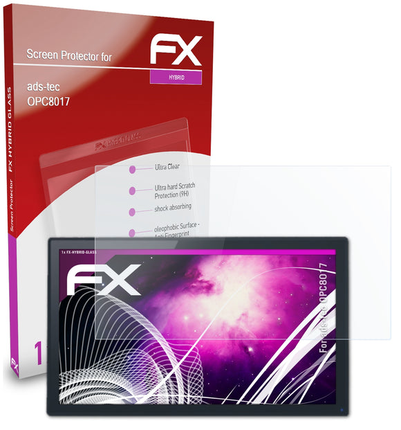 atFoliX FX-Hybrid-Glass Panzerglasfolie für ads-tec OPC8017