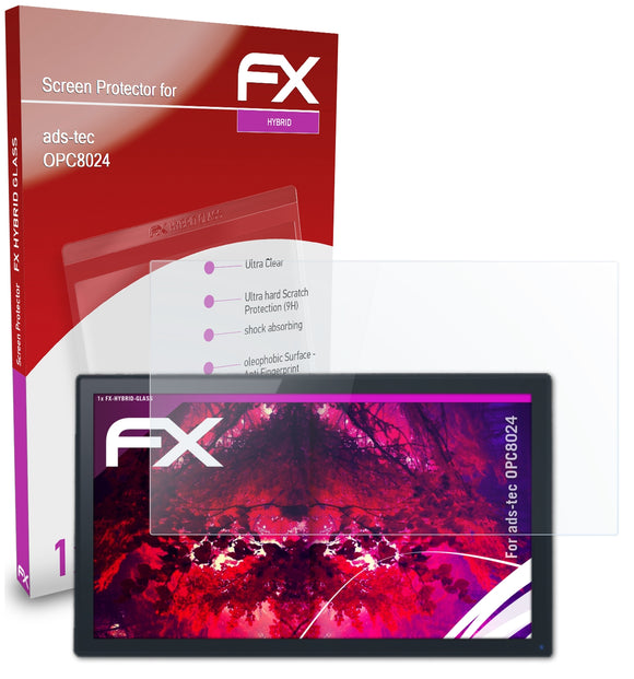 atFoliX FX-Hybrid-Glass Panzerglasfolie für ads-tec OPC8024