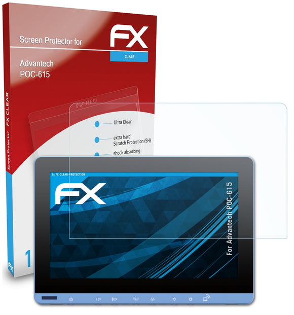 atFoliX FX-Clear Schutzfolie für Advantech POC-615