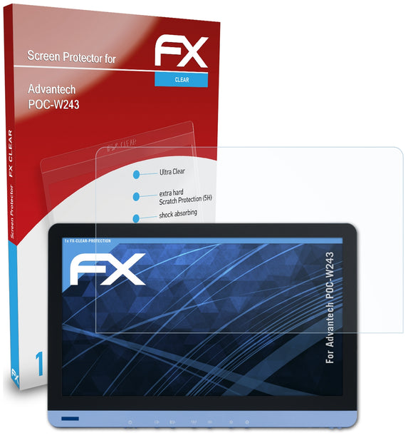 atFoliX FX-Clear Schutzfolie für Advantech POC-W243