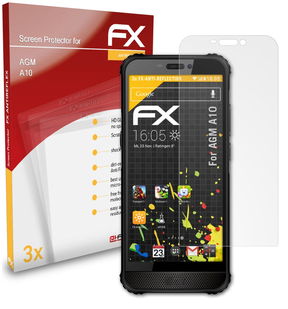 atFoliX FX-Antireflex Displayschutzfolie für AGM A10