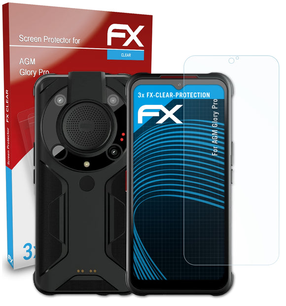 atFoliX FX-Clear Schutzfolie für AGM Glory Pro