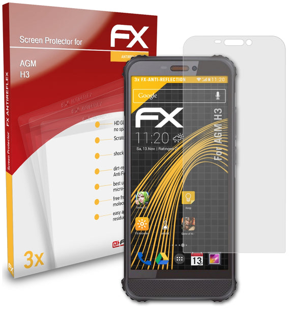 atFoliX FX-Antireflex Displayschutzfolie für AGM H3