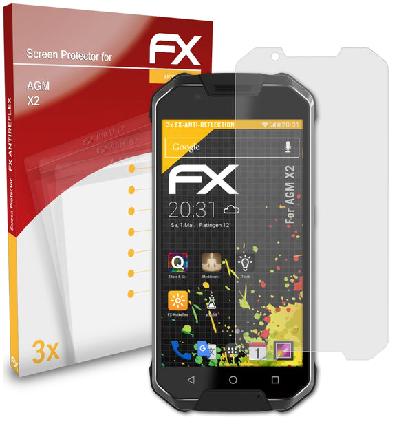 atFoliX FX-Antireflex Displayschutzfolie für AGM X2