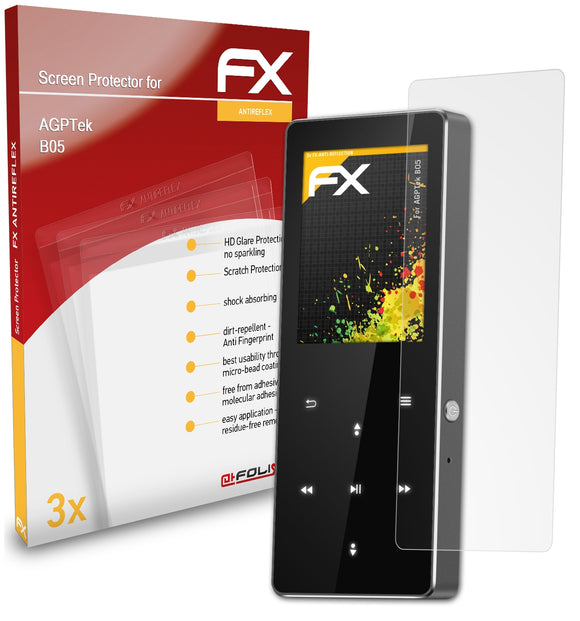 atFoliX FX-Antireflex Displayschutzfolie für AGPTek B05
