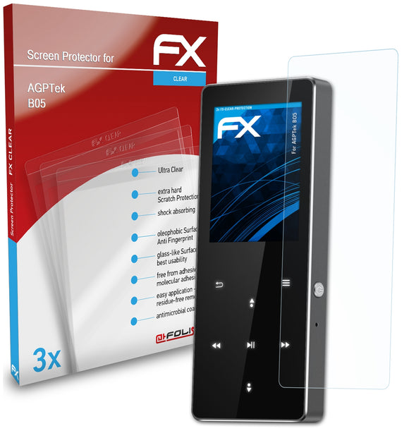 atFoliX FX-Clear Schutzfolie für AGPTek B05