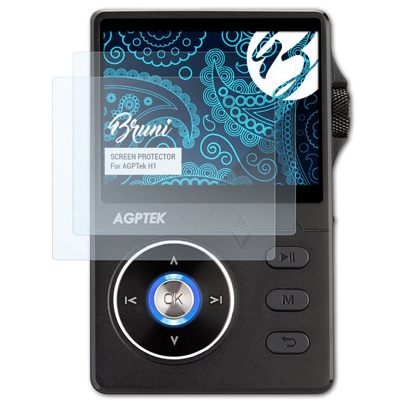 Bruni Basics-Clear Displayschutzfolie für AGPTek H1
