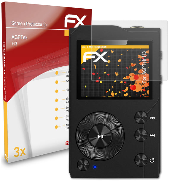 atFoliX FX-Antireflex Displayschutzfolie für AGPTek H3