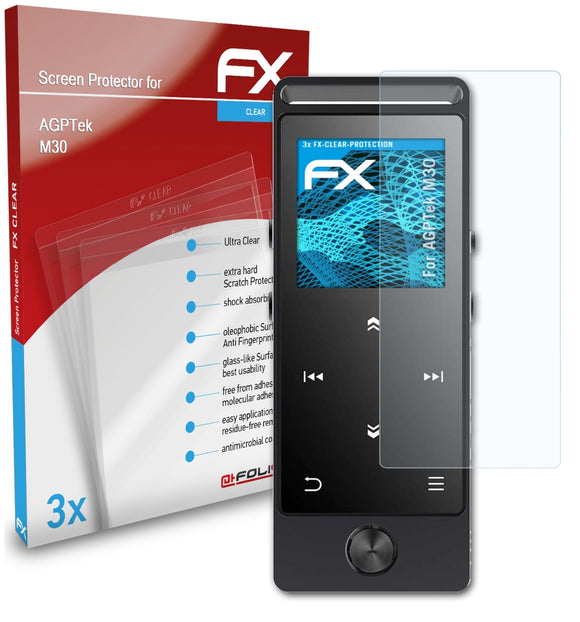 atFoliX FX-Clear Schutzfolie für AGPTek M30