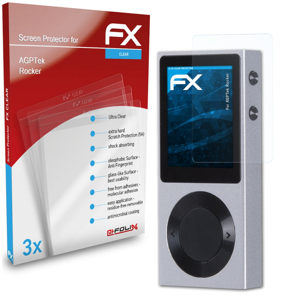 atFoliX FX-Clear Schutzfolie für AGPTek Rocker