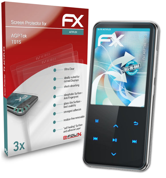 atFoliX FX-ActiFleX Displayschutzfolie für AGPTek T01S
