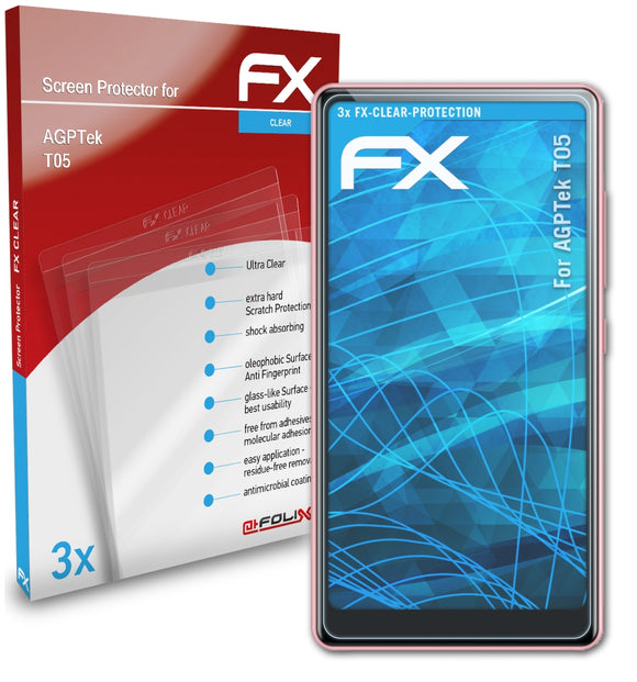 atFoliX FX-Clear Schutzfolie für AGPTek T05