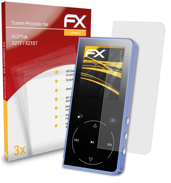 atFoliX FX-Antireflex Displayschutzfolie für AGPTek X21T / X21ST