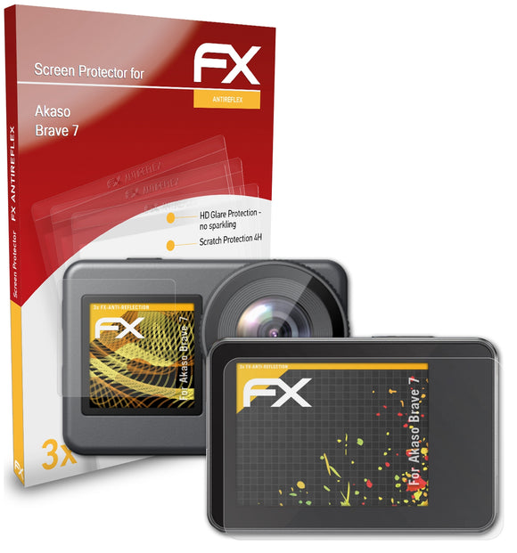 atFoliX FX-Antireflex Displayschutzfolie für Akaso Brave 7