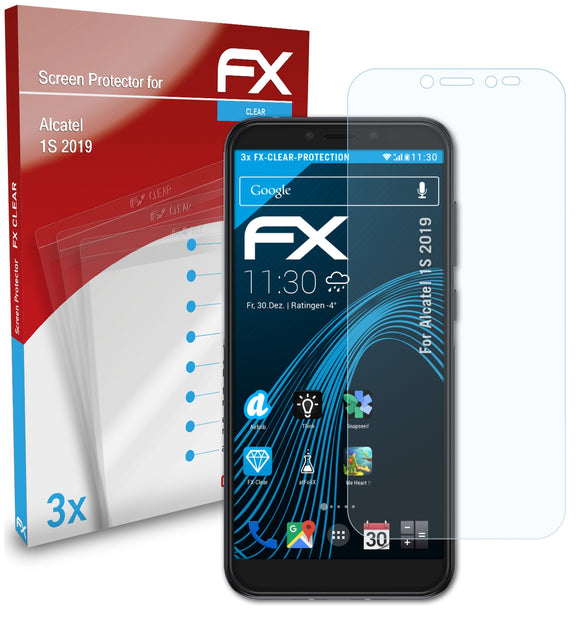 atFoliX FX-Clear Schutzfolie für Alcatel 1S (2019)