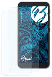 Schutzfolie Bruni kompatibel mit Alcatel 1V, glasklare (2X)