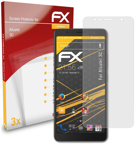 atFoliX FX-Antireflex Displayschutzfolie für Alcatel 3C