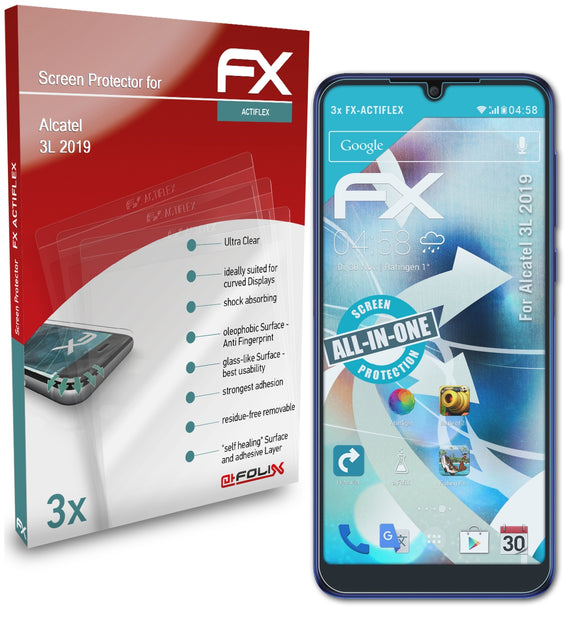 atFoliX FX-ActiFleX Displayschutzfolie für Alcatel 3L (2019)