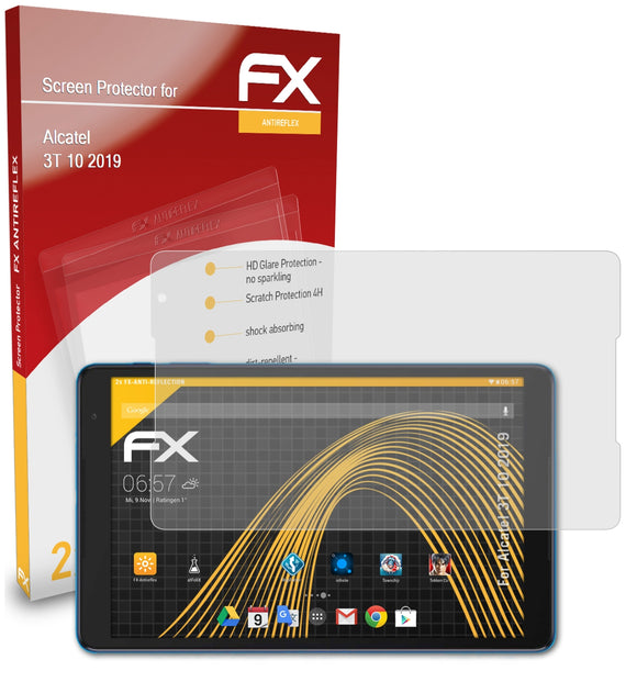 atFoliX FX-Antireflex Displayschutzfolie für Alcatel 3T 10 (2019)