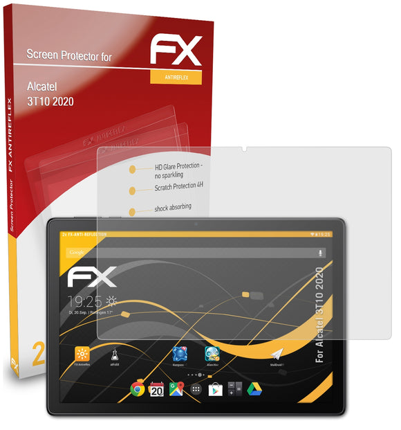 atFoliX FX-Antireflex Displayschutzfolie für Alcatel 3T10 (2020)
