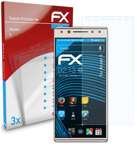 atFoliX FX-Clear Schutzfolie für Alcatel 5