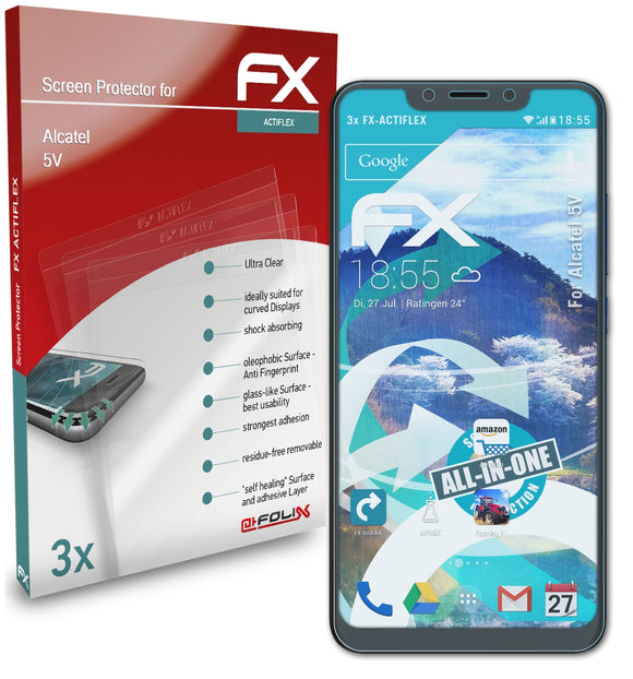 atFoliX FX-ActiFleX Displayschutzfolie für Alcatel 5V
