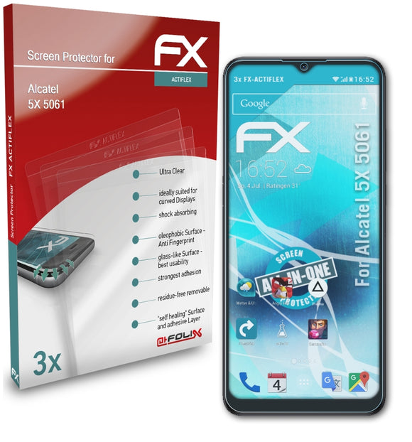 atFoliX FX-ActiFleX Displayschutzfolie für Alcatel 5X (5061)