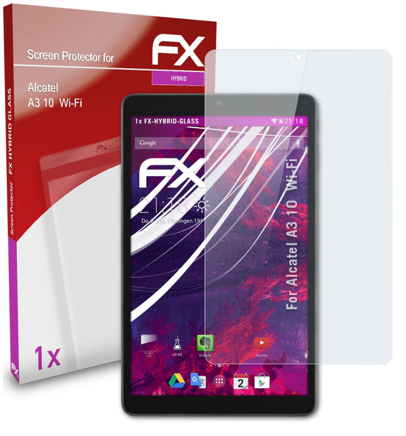 atFoliX FX-Hybrid-Glass Panzerglasfolie für Alcatel A3 10  Wi-Fi