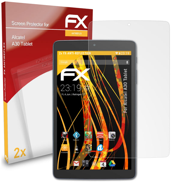 atFoliX FX-Antireflex Displayschutzfolie für Alcatel A30 Tablet
