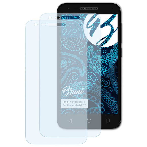 Bruni Basics-Clear Displayschutzfolie für Alcatel idealXCITE