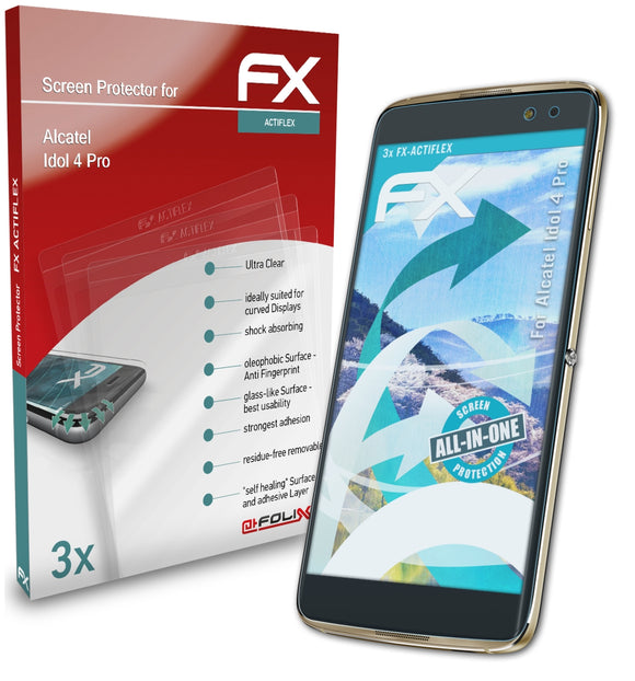 atFoliX FX-ActiFleX Displayschutzfolie für Alcatel Idol 4 Pro