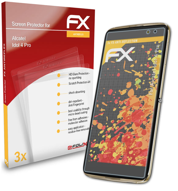atFoliX FX-Antireflex Displayschutzfolie für Alcatel Idol 4 Pro