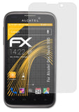 Panzerfolie atFoliX kompatibel mit Alcatel One Touch 995, entspiegelnde und stoßdämpfende FX (3X)