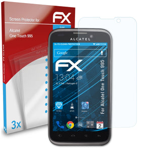 atFoliX FX-Clear Schutzfolie für Alcatel One Touch 995