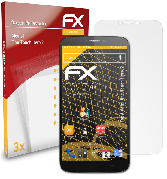 atFoliX FX-Antireflex Displayschutzfolie für Alcatel One Touch Hero 2