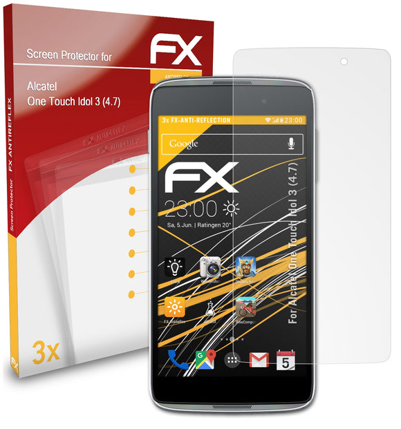 atFoliX FX-Antireflex Displayschutzfolie für Alcatel One Touch Idol 3 (4.7)